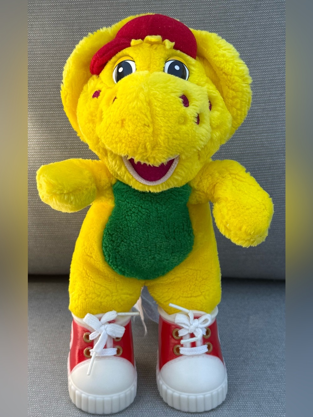 Vtg 1994 Barney & Friends BJ the Yellow Dinosaur Plush 13”